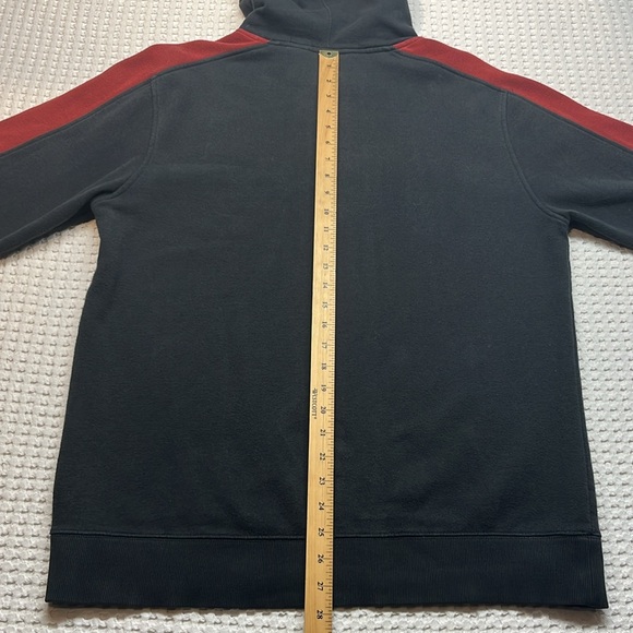 Harley Davidson Hoodie Black And Maroon Men's Medium Logo Pre Owned - Picture 10 of 12